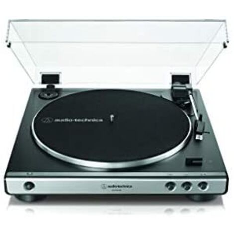 Audio-Technica AT-LP60XUSB Audio-Plattenspieler mit Riemenantrieb Grau, Metallisch (1/4)