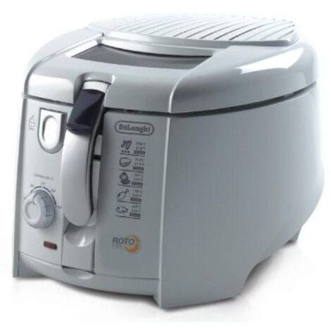 De'Longhi DeLonghi F28211. Fassungsvermögen: 1 l, Friteusenkapazität: 1 kg, Öl-Füllmenge: 1,2 l. Bauart: Eins, Produktfarbe: Weiß, Bauform: Stand-alone. Leistung: 1800 W, AC Eingangsspannung: 220 - 23