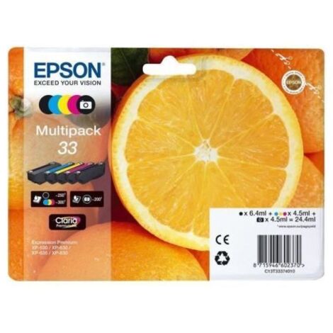 Epson Oranges Multipack 5-colours 33 Claria Premium Ink (1/5)