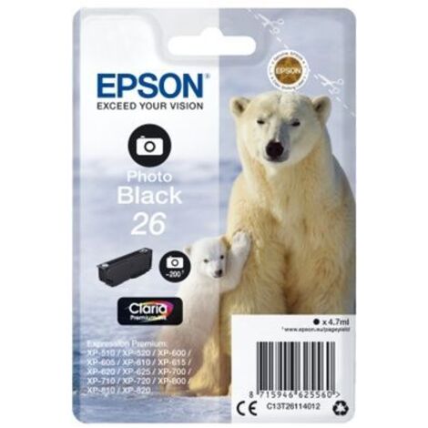 Epson Polar bear C13T26314022 Druckerpatrone 1 Stück(e) Original Foto schwarz (1/5)