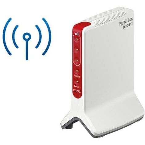 FRITZBox 6820 LTE (v3) INT WLAN-Router Gigabit Ethernet Einzelband (2,4GHz) 4G Rot, Weiß