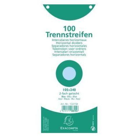 Exacompta 13315B Karteikarte Blau 100 Stück(e) (1/3)
