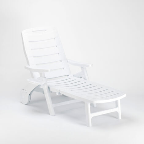 Grand Soleil – Klappbare Sonnenliege aus Greenpol-Kunststoff – 5-fach verstellbare Rückenlehne – Leicht und mobil – Für Garten, Terrasse und Pool (1/5)