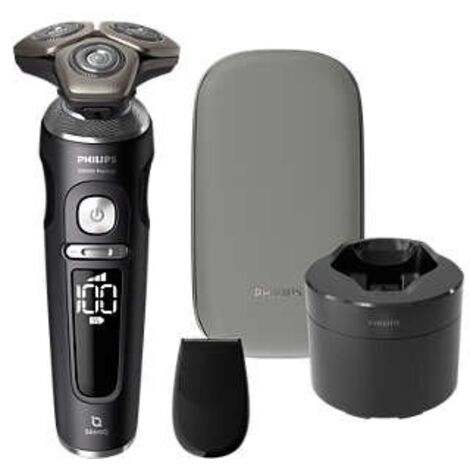 Philips Shaver S9000 Prestige SP9840/32 Herrenrasierapparat Rotationstrasierer Trimmer Grau (1/5)