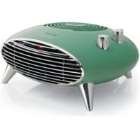 Ariete 8211 Vintage Tischventilator Heizgerät Leistung 2000 W Grün
