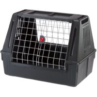 PawHut Faltbarer Hundekäfig 60x40x50 Cm – Mit Tablett, Weichem Kissen, Zwei Türen, Für Kleine Hunde