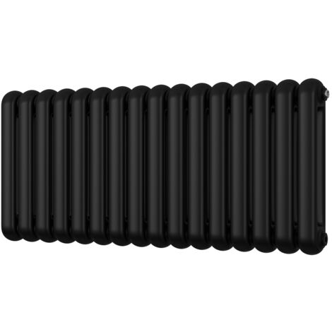 Sherwood - Black Round Top Column Radiator H500mm x W1132mm 2 Column (1/3)