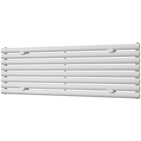 Omeara Axis - White Horizontal Radiator H464mm x W1400mm Single Panel (1/3)