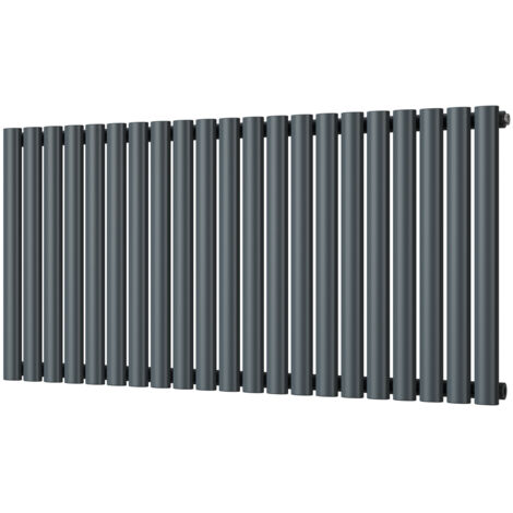 Omeara - Anthracite Horizontal Radiator H600mm x W1218mm Single Panel (1/3)