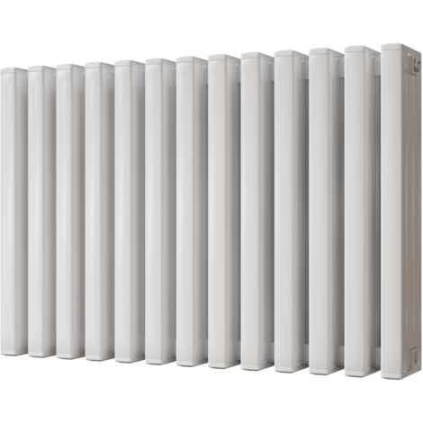 Temple - White Square Tube Column Radiator H600mm x W886mm