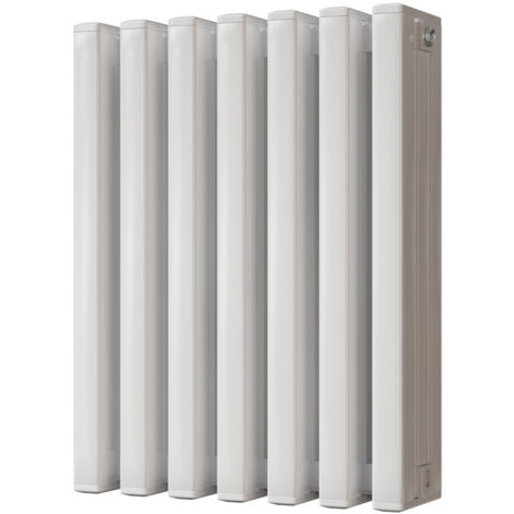 Temple - White Square Tube Column Radiator H600mm x W458mm