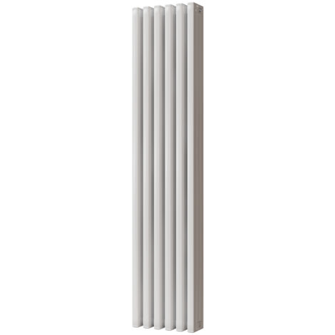 Temple - White Vertical Square Tube Column Radiator H1800mm x W390mm