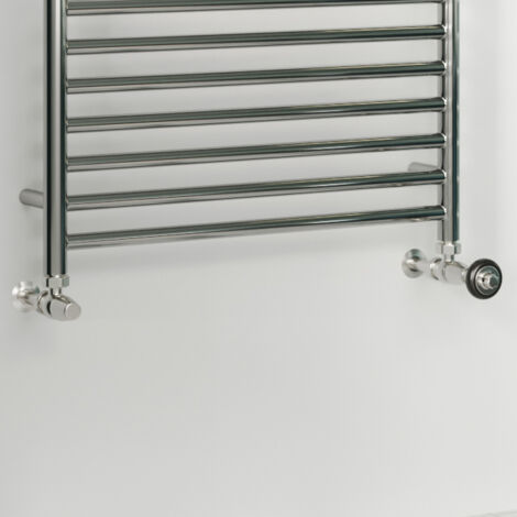 Signature Wooden Head - Silver Nickel Thermostatic Radiator Valve ...