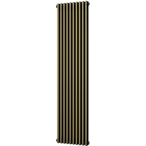 Alpha - Antique Brass Vertical Column Radiator H1800mm x W460mm 2 Column