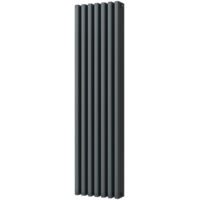 Temple - Anthracite Vertical Square Tube Column Radiator H1800mm x W460mm