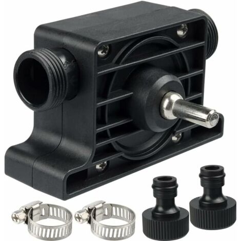 Bohrmaschinenpumpe – Selbstansaugend, 350 W+, Thermischer Schutz, ABS/Edelstahl – Für Wasserumleitung & Teiche