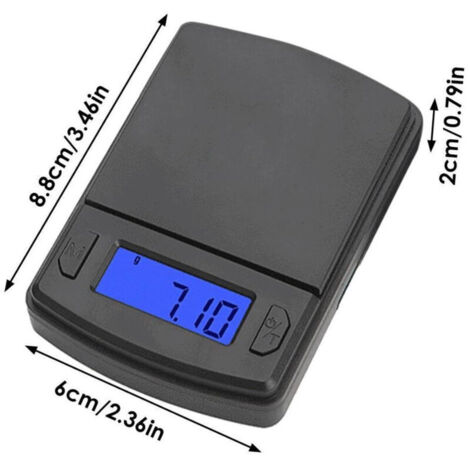 Digitale Taschenwaage, 100 G / 0,01 G Mini Waage Elektronische Tragbare Schmuck Lebensmittel Gramm Waage