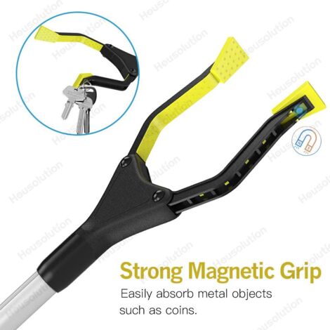 Produktbild von Müllgreifer Aus Edelstahl – 2 Stück, 60 Cm, Mit Ergonomischem Griff, Für Müllsammeln, Camping & Garten