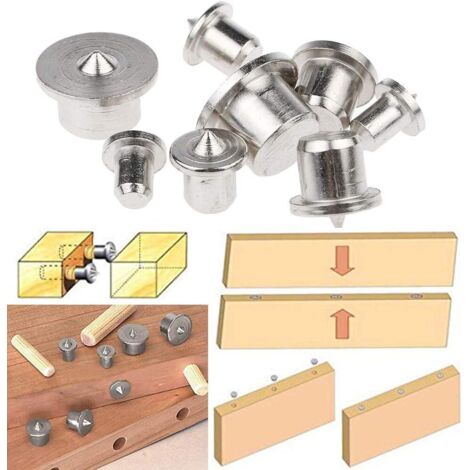 Centering Point, 12 Pieces Dowel Centering Pins and Tenon for 6-12 mm ...