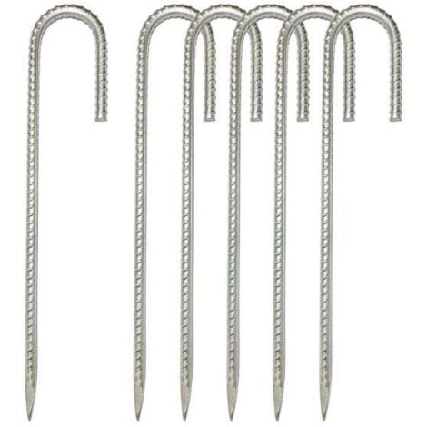 Picchetti per tenda, resistenti picchetti da campeggio, 30,5 cm, in acciaio forgiato, infrangibili e non flessibili, disponibili in luoghi rocciosi per dessert, campi innevati e prati