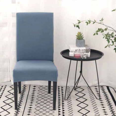 Set di 6 coprisedie estensibili, rimovibili e lavabili, ideali per la decorazione della casa e del ristorante, grigio | Leroy Merlin