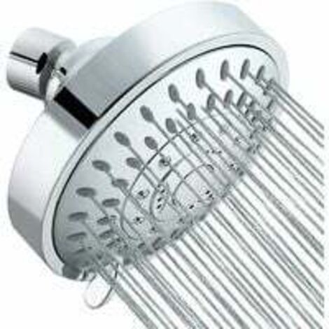 SOFFIONE DOCCIA CROMATO 300 FORI MISCELATORE FLUSSO PIOGGIA NEBULIZZATO Areatore Risparmio Idrico 40 Universale Bagno Vasca