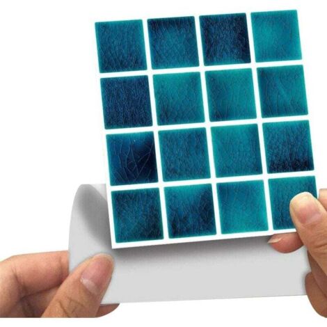 20 adesivi per piastrelle, adesivi murali in mosaico di PVC impermeabile, 10x10 cm, stacca e incolla, adatti per la cucina | Leroy Merlin