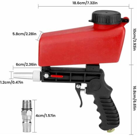 SABBIATRICE PORTATILE PROFESSIONALE per rimozione e finitura della