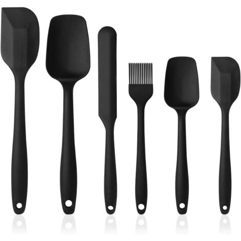 1PC/5PCS Set di cinque pezzi in silicone bicolore grigio bianco latte di set di utensili da cucina speciali con pentola antiaderente