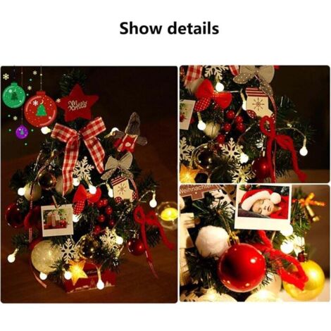 Albero Di Natale Piccolo, Siebwin 60cm Mini Albero Di Natale Piccolo