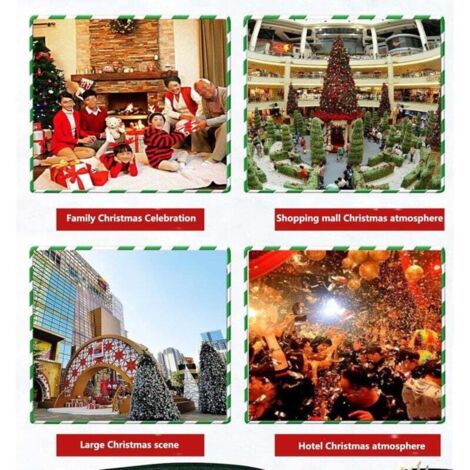 4 Fiori Di Stella Di Natale Artificiali Con Glitter E Gambo | Decorazioni Natalizie Oro, Diametro 33 Cm Per Albero E Ghirlande
