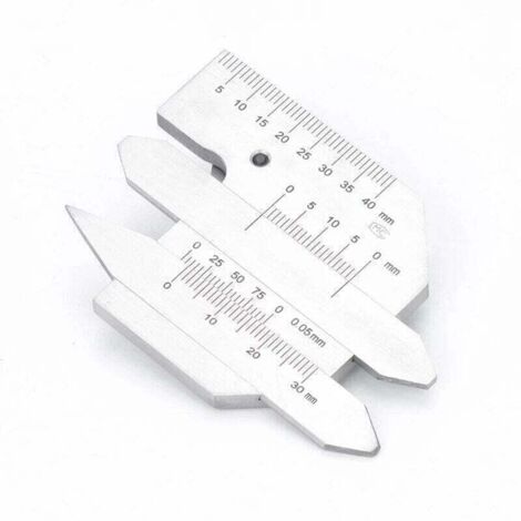 Righello Metallico Per Cucito E Quilting 10x4 Cm - Calibro Di Misurazione Preciso, Antiruggine, Per Artigianato Fai Da Te