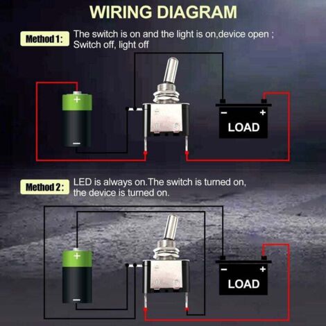 Mini interruttori a leva SPST, di tipo on/off, 5 pezzi
