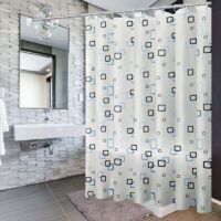 ZHCHL Tende da Doccia Beige 300X200cm, Impermeabile Tende da Doccia in Tessuto Antimuffa Semitrasparente Tende da Bagno Decorative, Robuste E Durevoli Facile da Installare