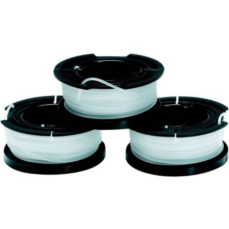 ZVD Lot de 3 Bobines de Rechange pour Coupe-Bordures, Bobine A Déroulement Automatique, 3 x 10 m de Fil en Nylon Transparent et Résistant, Fil de 1,5 mm, A6485-XJ (1/4)