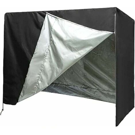 ZVD Housse de protection pour balancelle de jardin, 2/3 places, étanche, anti-poussière, anti-UV, indéchirable, pliable pour balancelle de jardin, terrasse, cour(220145170CM) (1/4)