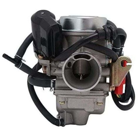 ZVD Carburador PD24J para motores GY6 de 125 cc y 150 cc de 4 tiempos, ATV, motocicleta, scooter, 152QMJ y 157QMI.