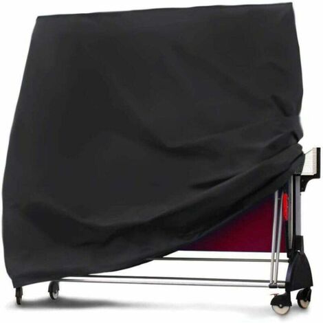 Funda Oxford 210D para mesa de ping pong, plegable, negra, antipolvo, impermeable, 165 x 75 x 185 cm