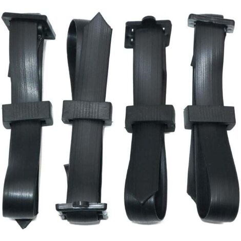 Bridas Para árboles - 8 Unidades De 30 Cm, PVC Negro - Sujetar árboles, Arbustos, Plantas En Jardín