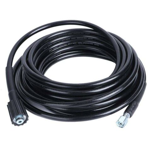 ZVD Manguera de hidrolimpiadora de alta presión, 10 m, rosca M14 x M22, ideal para talleres industriales y limpieza de vehículos.