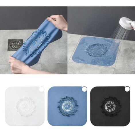 ZVD Filtre Drain De Douche, 2 Pièces Cheveux De Douche De Drain En Silicone,Couvercles De Drain De Douche Assez Facile À Installer Et À Nettoyer Pour Drain De Salle De Bain (1/4)