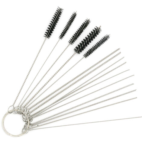 Kits de limpieza de carburador Dirt Cleaner Carbon: 10 agujas de limpieza + 5 cepillos de tubo de nailon (1/5)