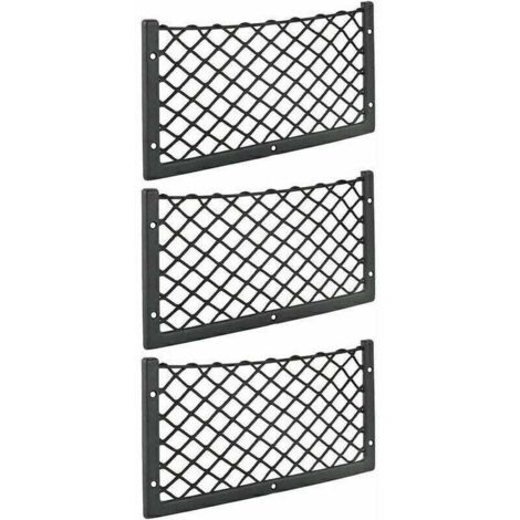 ZVD Organisateur de voiture 36x18cm Filet de stockage à haute élastiCôté Filet à losanges de classement (3 pièces)-Fei Yu (1/4)