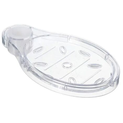 Jabonera de plástico transparente para ducha, 1 unidad, 22 mm (1/5)