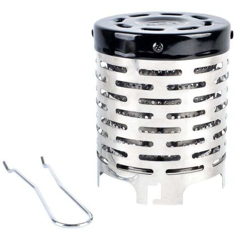 ZVD Camping en Plein Air Chauffage Rechaud Mini Portable Hotte Poêle Équipement de Chauffage Adaptateur pour Les Activités en Plein air et Le Chauffage dans la Tente (1/4)