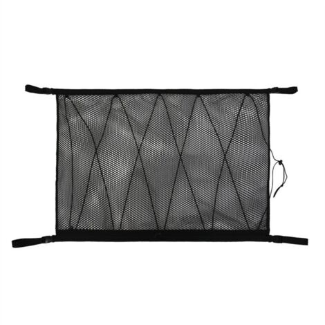 Auto-Aufbewahrungsnetz 90 cm x 65 cm, multifunktionaler Organizer mit Reißverschluss und 2 Autositzhaken, Aufbewahrungsnetz für Wohnmobile, Auto-Organizer für SUV, Jeep, Van (1/5)
