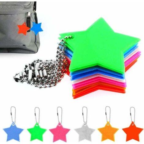 ZVD 12 pièces étiquettes réfléchissantes, étiquettes réfléchissantes de sécurité, étiquettes réfléchissantes pour enfants pour sac d'école nuit cyclisme course à pied-Fei Yu