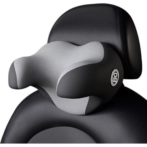 Almohada cervical de espuma viscoelástica para asiento de coche: cómoda y ergonómica, ideal para tren, avión, coche, viajes y dormir. (1/5)
