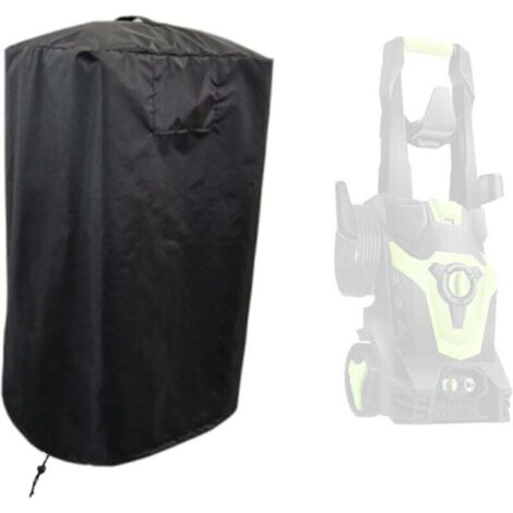 Funda para hidrolavadora de jardín, impermeable, antipolvo y con ventilación, Oxford 420D, color negro, 45 x 87 cm (1/4)