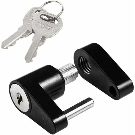 Bloqueo de barra de remolque, bloqueo de enganche de barra de remolque, candado de barra de remolque de 1/4 de pulgada, núcleo de barra de remolque para SUV, camiones y remolques (1/4)